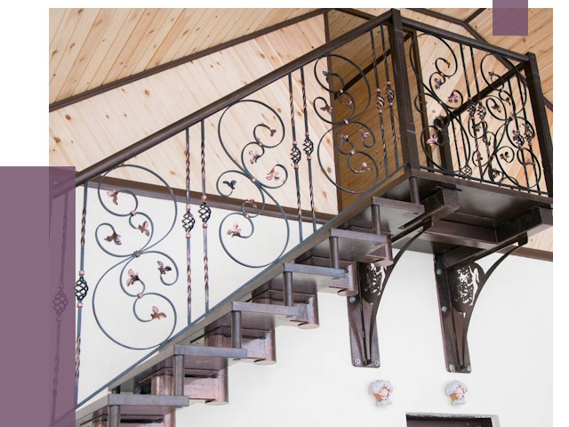 Кованые лестницы в Губкине от 79232 руб. под ключ