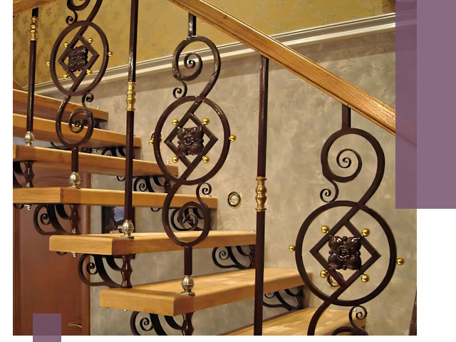 Изготовление кованых лестниц под ключ в Губкине