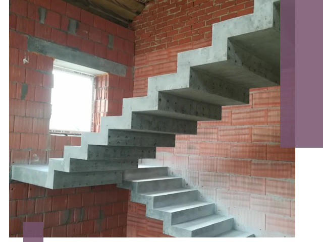 Бетонные лестницы под ключ в Губкине: монтаж, демонтаж, ремонт