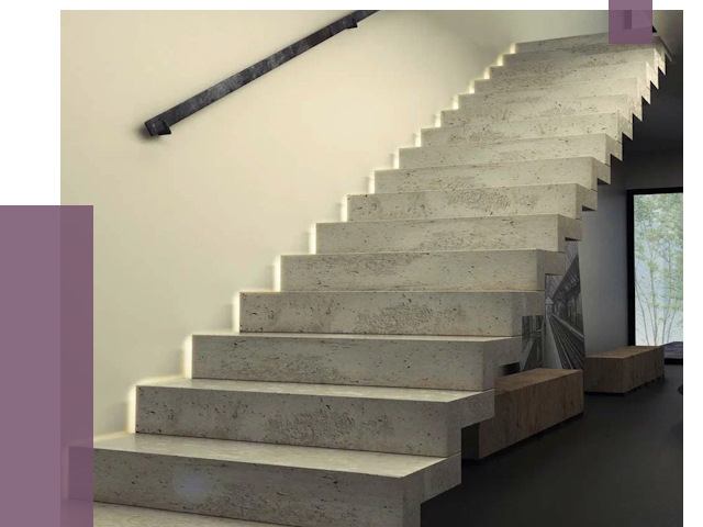 Облицовка бетонных лестниц в Губкине от 4571 руб/м2 