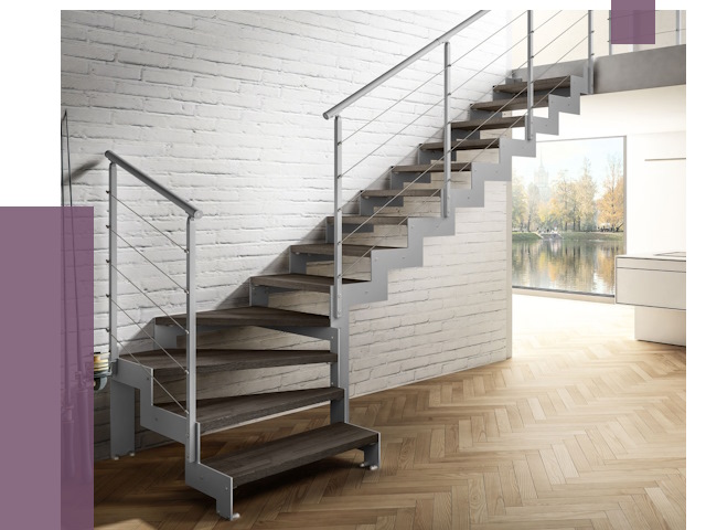 Г-образные лестницы под ключ в Губкине от 36823 руб. | ПРОЛЁТ-Гбк