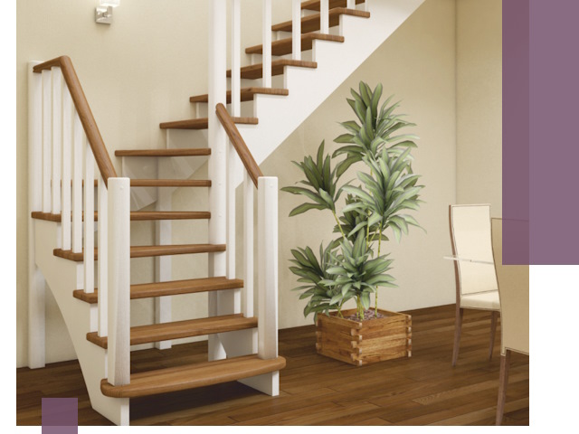 Г-образные лестницы под ключ в Губкине — изготовление и монтаж