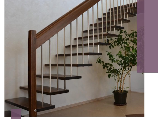 Лестницы на больцах под ключ в Губкине – изготовление и монтаж