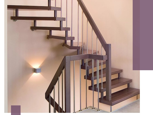 Изготовление лестниц на больцах в Губкине под ключ