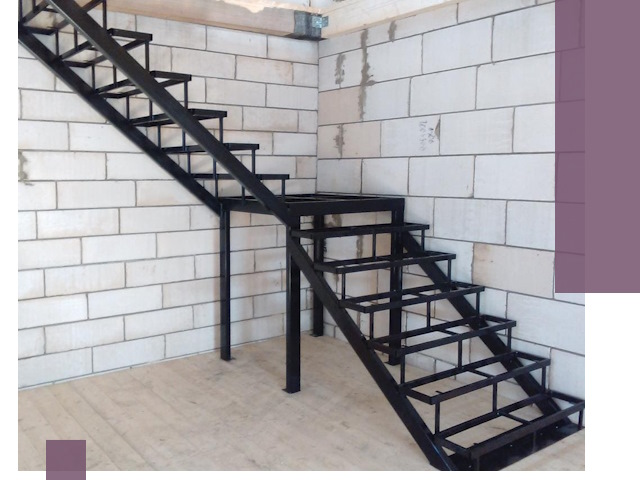 Лестницы на металлокаркасе под ключ в Губкине — изготовление и монтаж