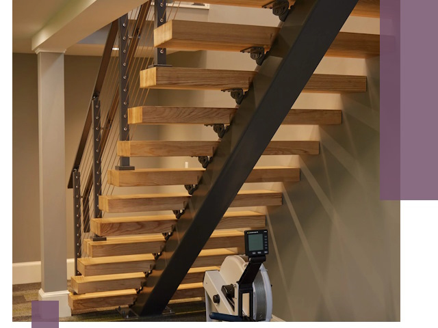 Лестницы на монокосоурах под ключ в Губкине - изготовление и монтаж