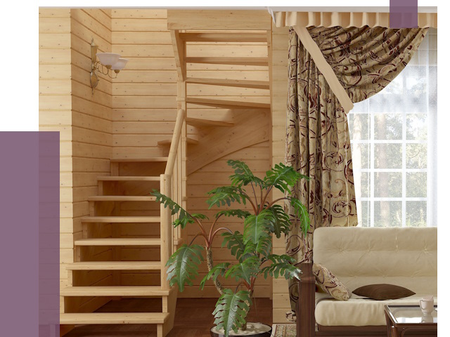 Лестницы для дачи в Губкине от 75423 руб.  | ПРОЛЁТ-Гбк