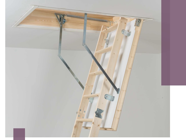 Установка чердачной лестницы под ключ в Губкине