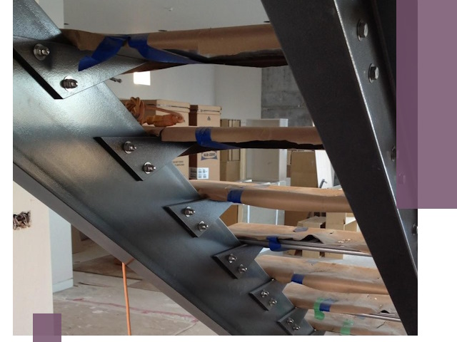 Усиление лестничных конструкций и усиление опор в Губкине