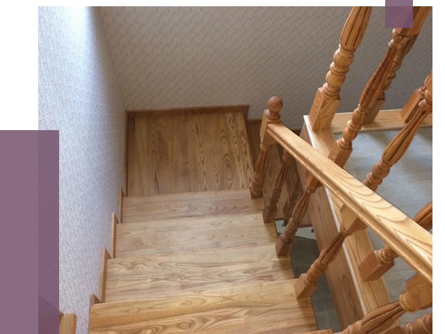 Сосновые лестницы в Губкине под ключ от 8025 руб.  | ПРОЛЁТ-Гбк