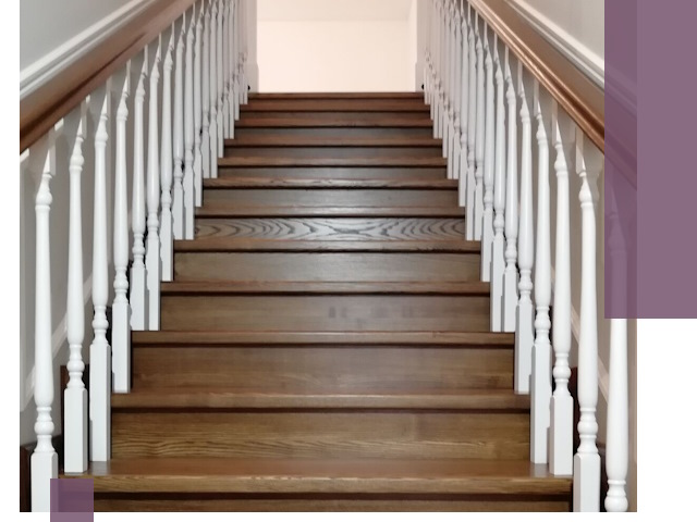 Лестницы из ясеня на заказ в Губкине — изготовление и монтаж