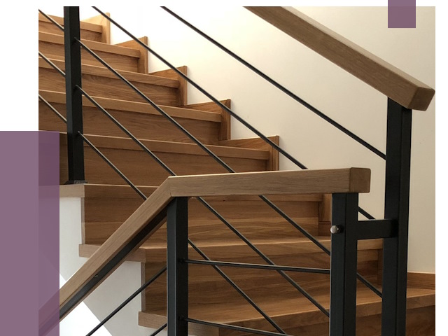 Обшивка металлической лестницы деревом в Губкине от 4317 руб. 