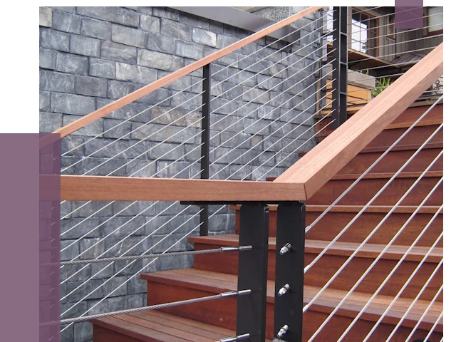 Тросовые перила под ключ в Губкине от 7720 руб. 