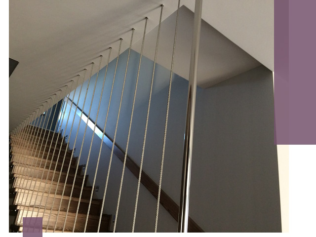 Тросовые перила под ключ в Губкине — производство и монтаж