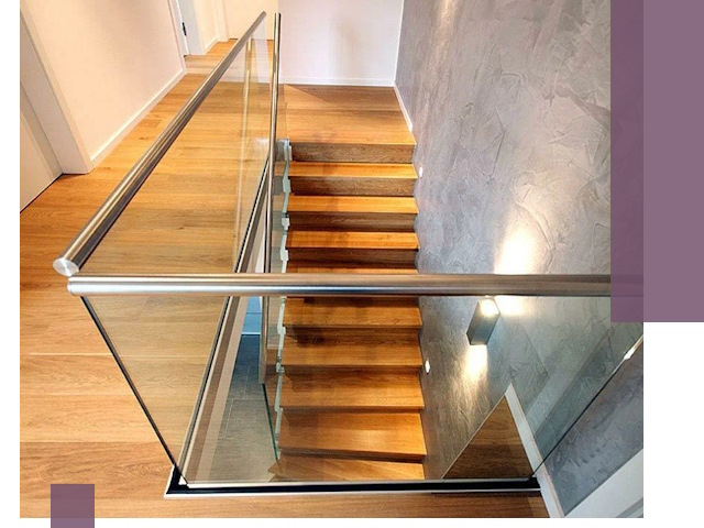 Перила для лестницы в доме — изготовление и монтаж в Губкине