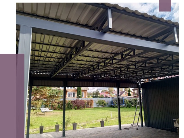 Монтаж навесов в Губкине от 7314 руб. — установка навеса | ПРОЛЁТ-Гбк