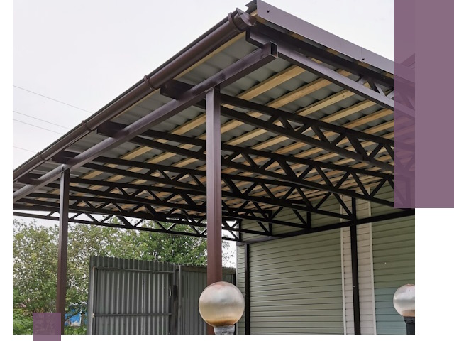 Навесы под ключ в Губкине: изготовление, монтаж и гарантия