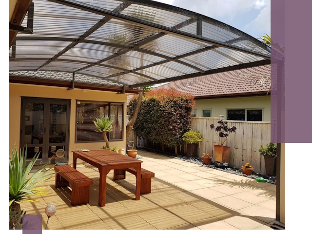 Навесы во двор под ключ в Губкине — изготовление и монтаж