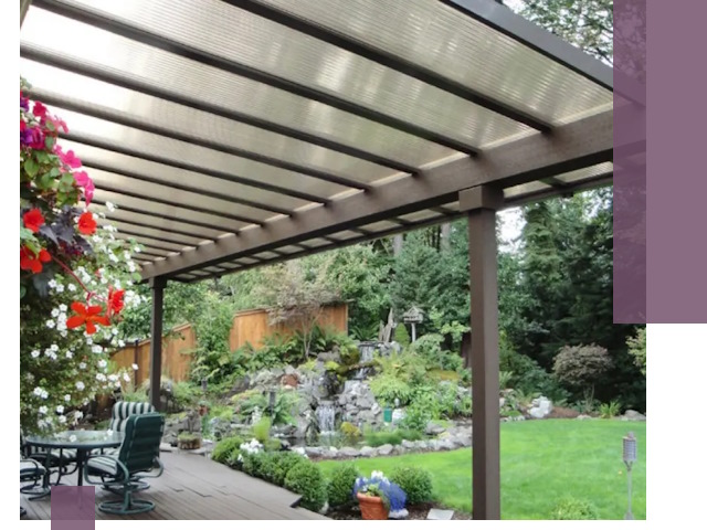 Навесы из поликарбоната под ключ в Губкине быстро и надёжно