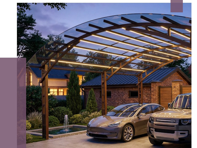 Металлические навесы в Губкине от 12596 руб. под ключ — ПРОЛЁТ-Гбк