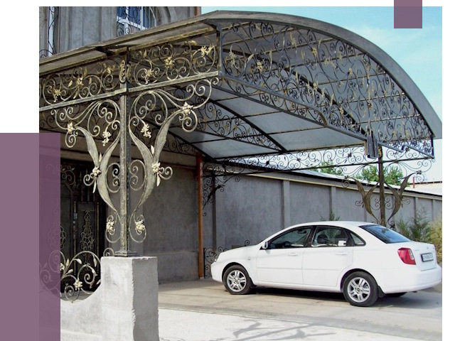 Кованые навесы в Губкине от 14475 руб. | ПРОЛЁТ-Гбк