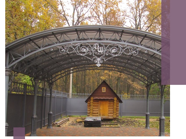 Кованые навесы премиум-класса под заказ в Губкине