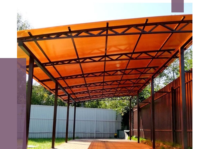 Односкатные навесы под ключ в Губкине от 13053 руб. 