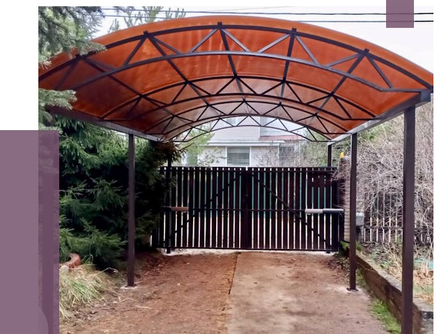 Арочные навесы в Губкине от 12647 руб. — изготовление и монтаж | ПРОЛЁТ-Гбк