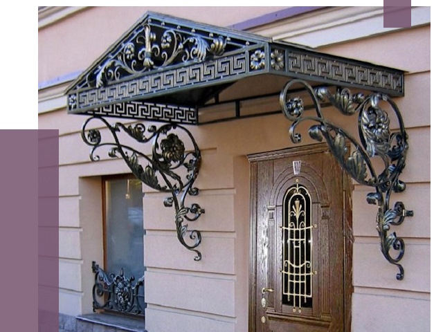 Кованые козырьки в Губкине под ключ от 12647 руб. — ПРОЛЁТ