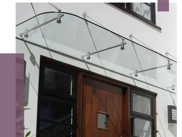 Стеклянные козырьки в Губкине от 18792 руб. | ПРОЛЁТ-Гбк