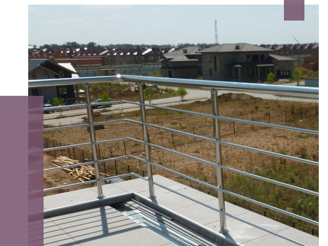 Парапеты из нержавеющей стали в Губкине от 7923 руб. за м² | ПРОЛЁТ-Гбк