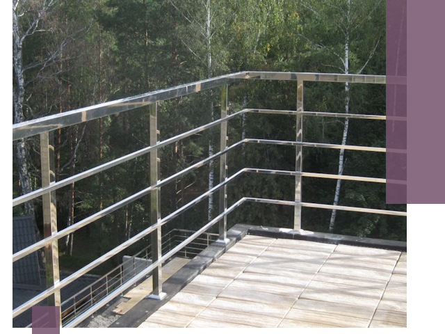 Парапеты из нержавеющей стали в Губкине — изготовление и монтаж