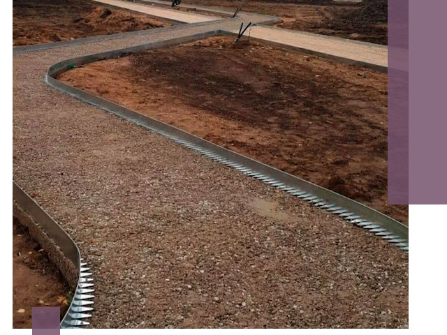 Металлические бордюры под ключ в Губкине — изготовление и монтаж