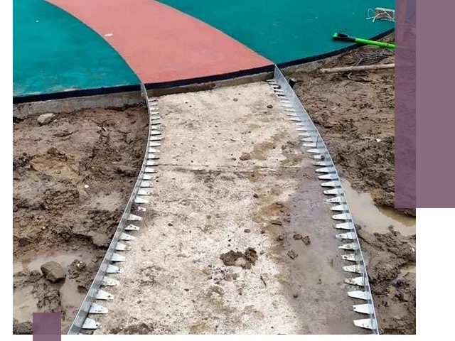 Металлические бордюры для дорожек в Губкине — монтаж и изготовление