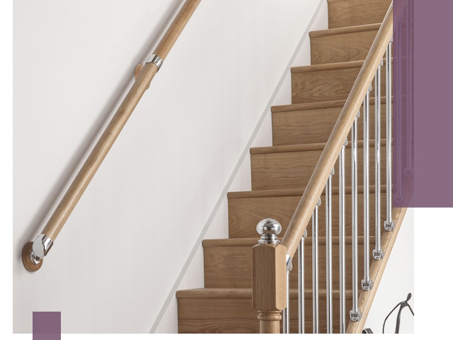 Пристенные поручни из стали и нержавейки под монтаж в Губкине